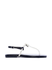 Rasteira de Dedo com Tira de Strass - Preta SDI-11828 - PR