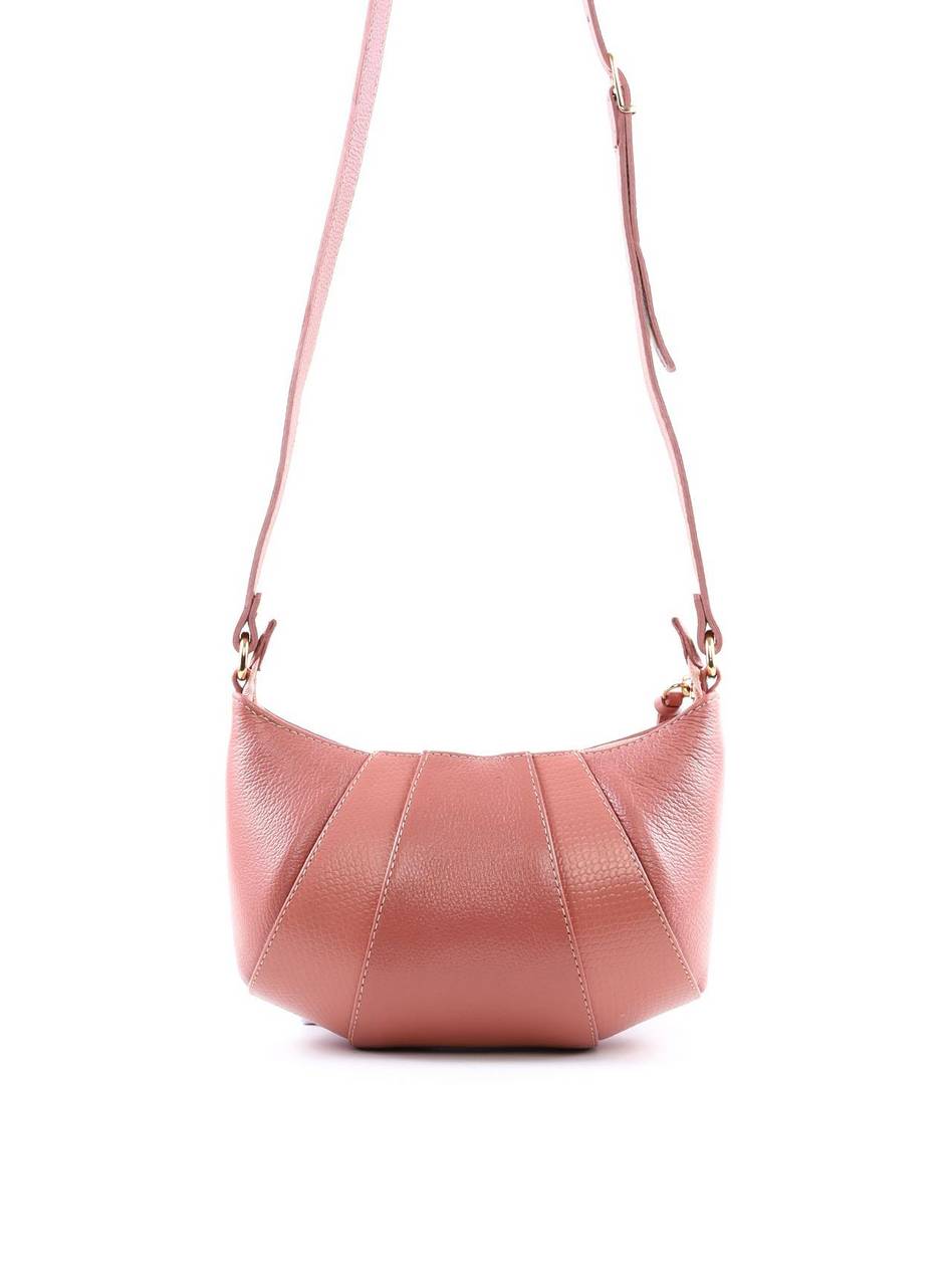 Bolsa Transversal Arredondada Retalhos - Nude BSI-6403 - NU