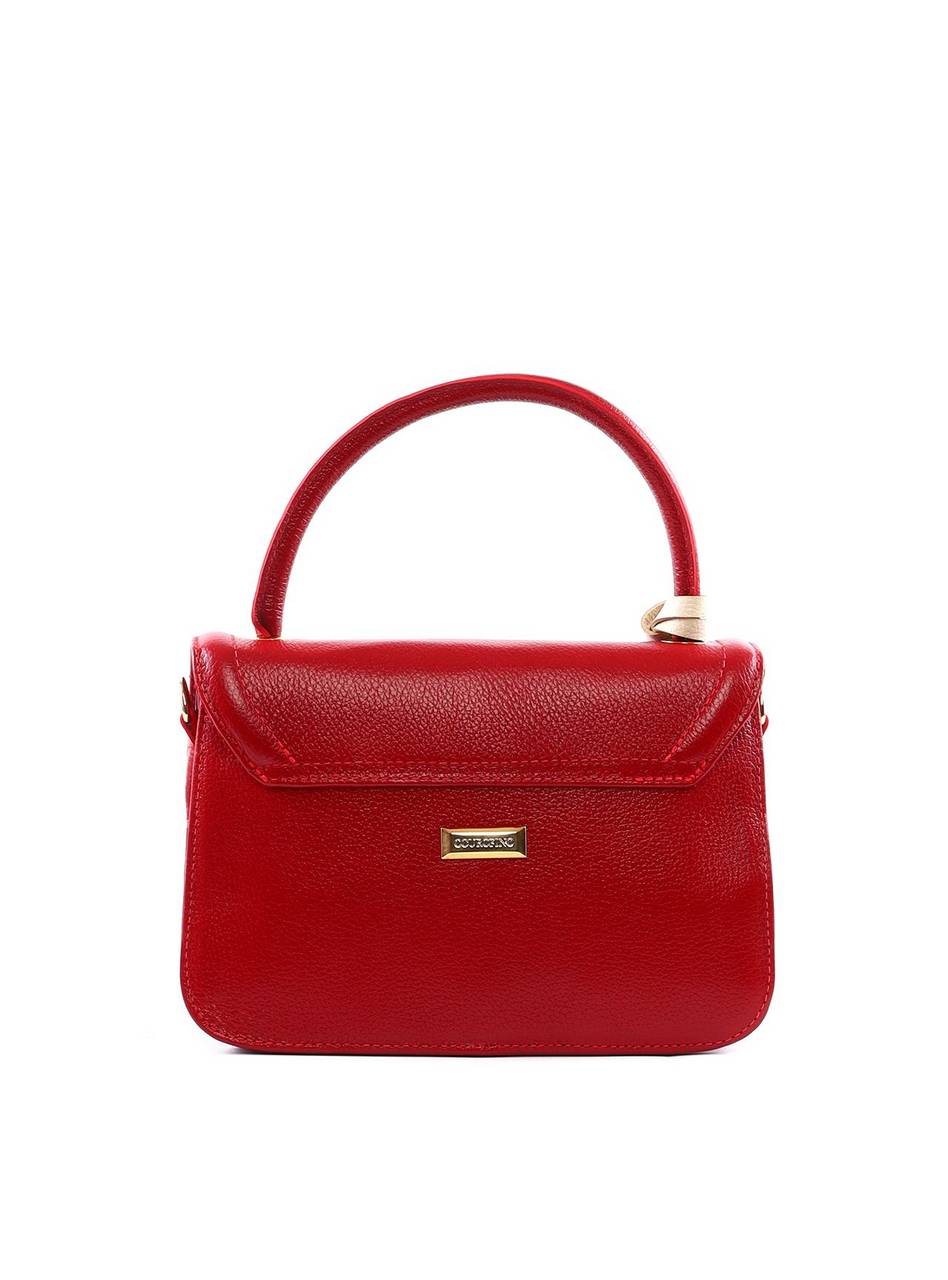 Bolsa Satchel Média com Charm de Coração - Vermelha BSI-6388 - VE