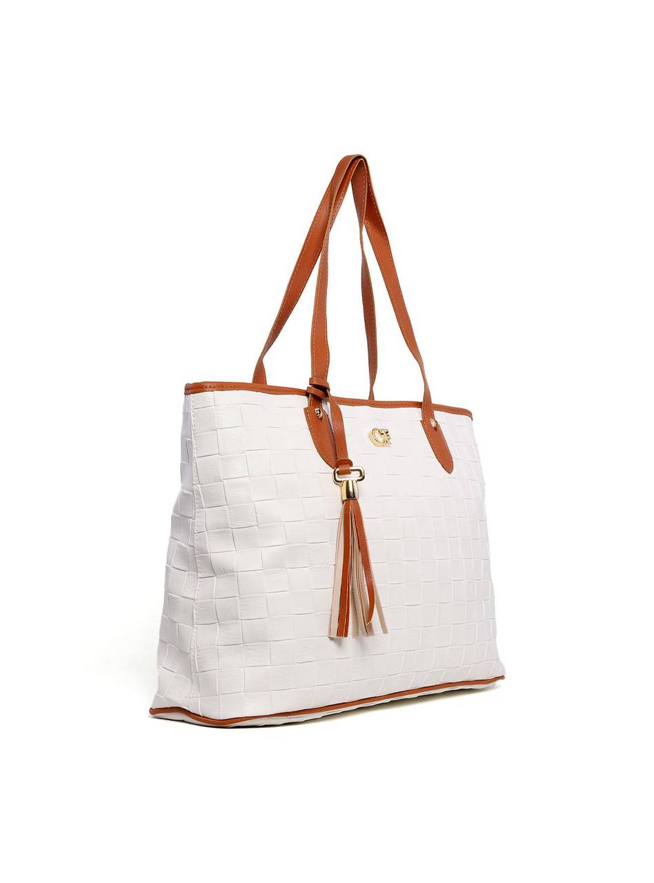 Bolsa Shopper com Rebites - Branca BSI-6231 - BR