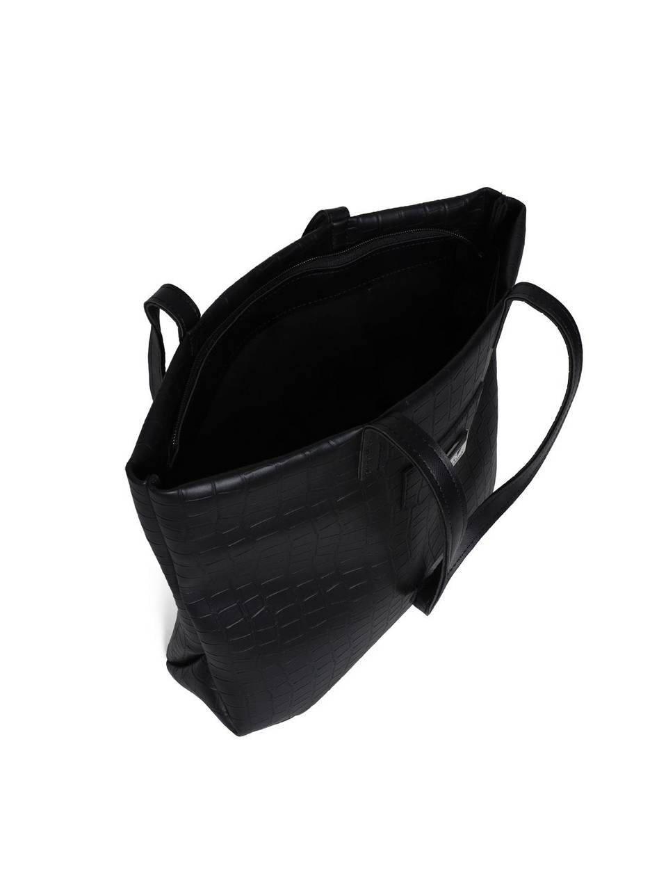 Bolsa Shopper Tiracolo Grande Preta BSI-5827 - PR