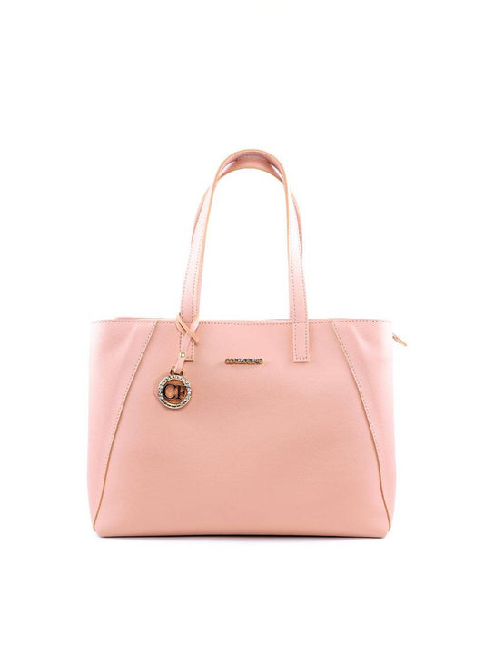 Bolsa Shopper com Charm de Strass - Nude BSI-6048 - NU