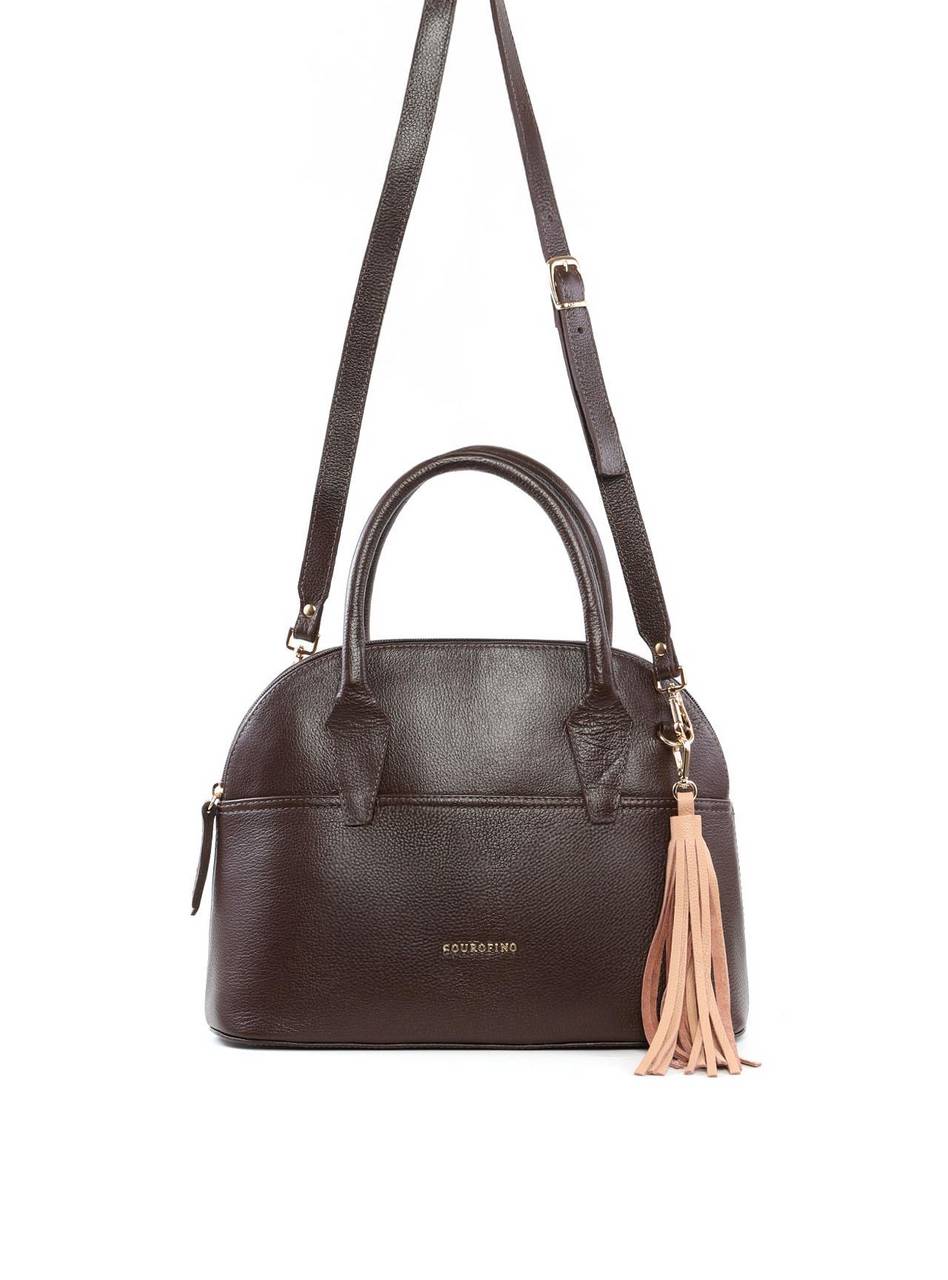 Bolsa Tote Arredondada com Barbicacho - Cacau BSI-6419 - CA