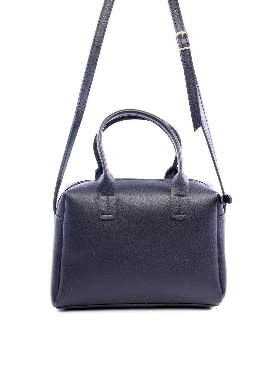 Bolsa Baú Transversal com Bolso Frontal - Preta BSI-6062 - PR