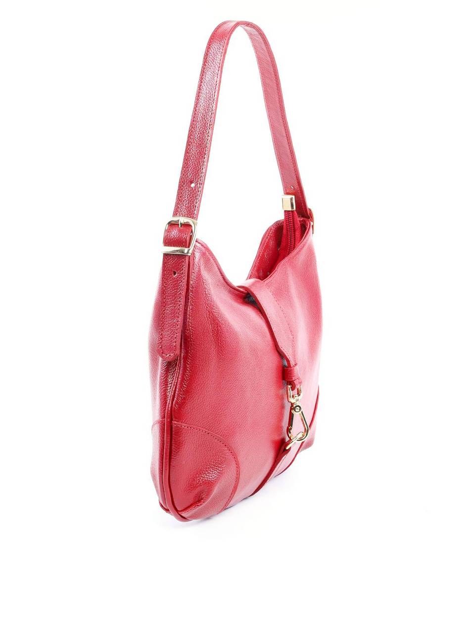 Bolsa Hobo de Mão com Mosquetão - Vermelha BSI-6113 - VE