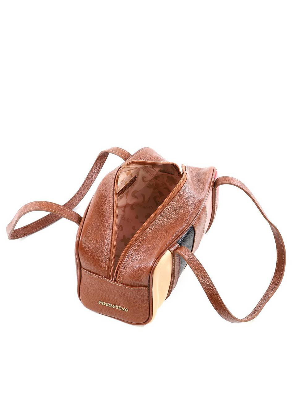 Bolsa Baguete Pequena Bowling Retalhos - Castor BSI-6455 - CS