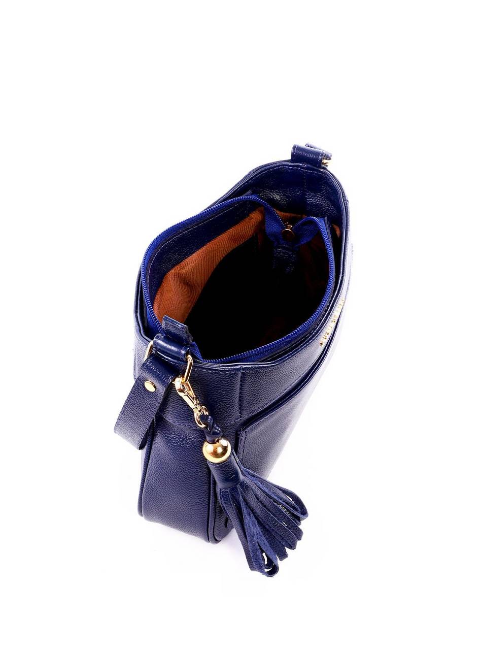 Bolsa Baguette Tiracolo com Barbicacho - Azul BSI-6293 - AZ