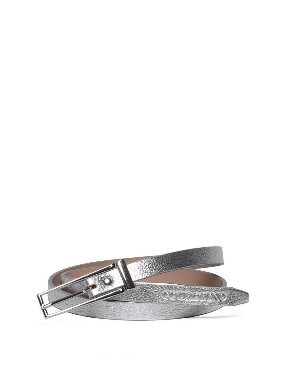 Cinto Feminino Casual com Fivela Retangular - Prata CTI-974 - PT