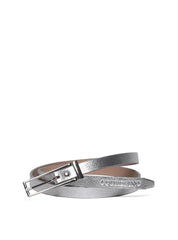 Cinto Feminino Casual com Fivela Retangular - Prata CTI-974 - PT