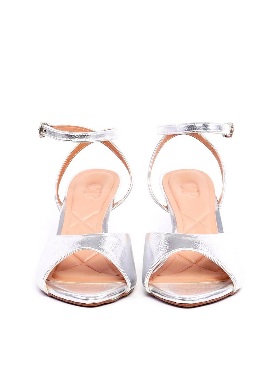 Sandália Anabela Bico Fino - Prata BSI-11924 - PT