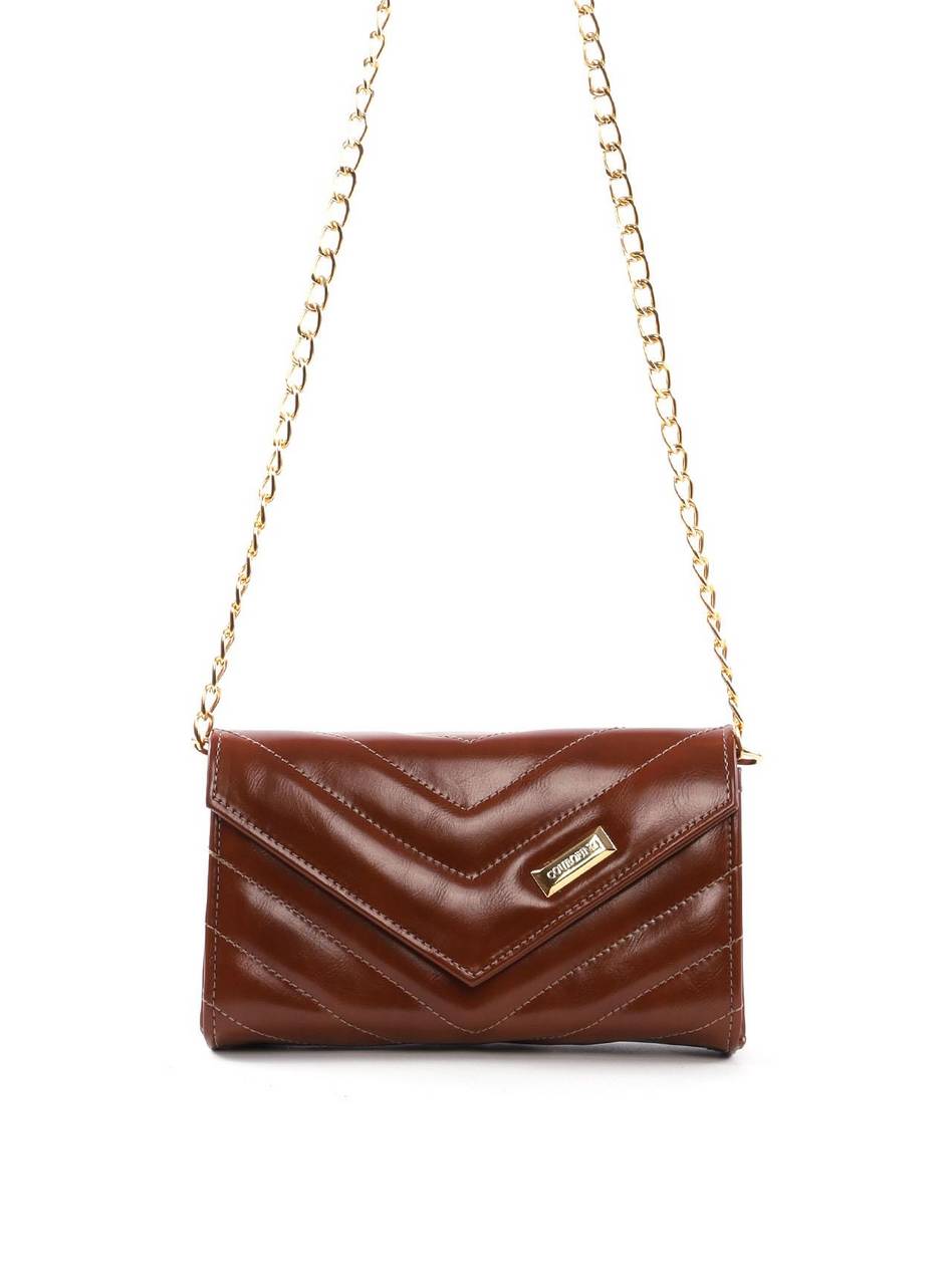 Bolsa Clutch Transversal em Matelassê - Castor BSI-6424 - CS