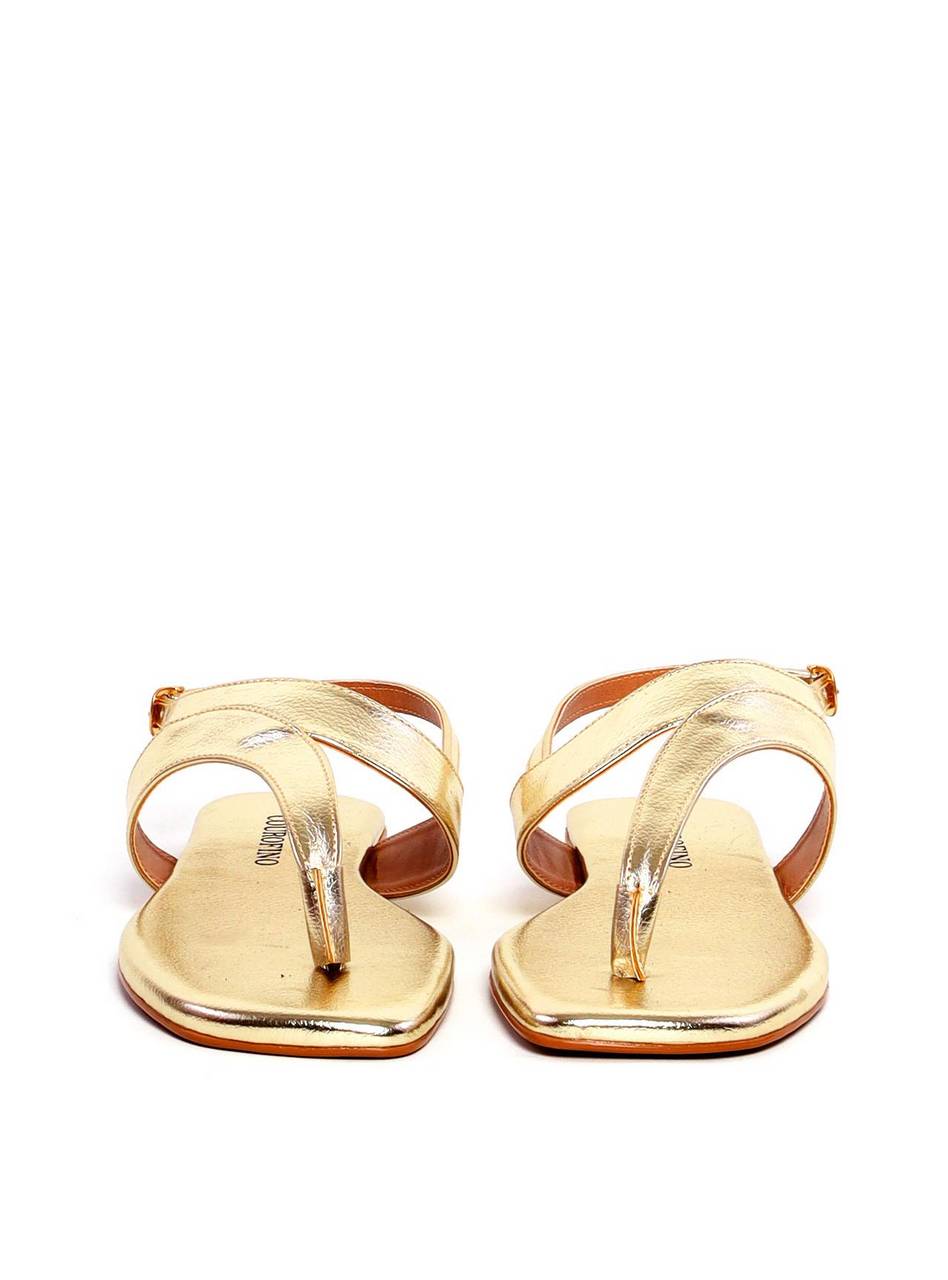 Rasteira com Recortes - Ouro SDI-11960 - AU