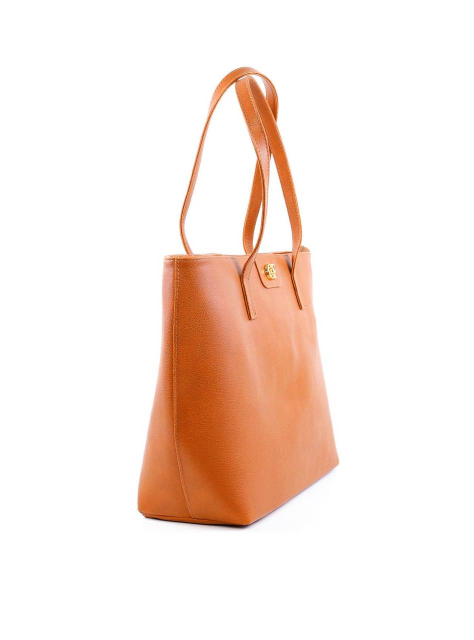 Bolsa Shopper com Detalhe CF - Mostarda BSI-6145 - MT