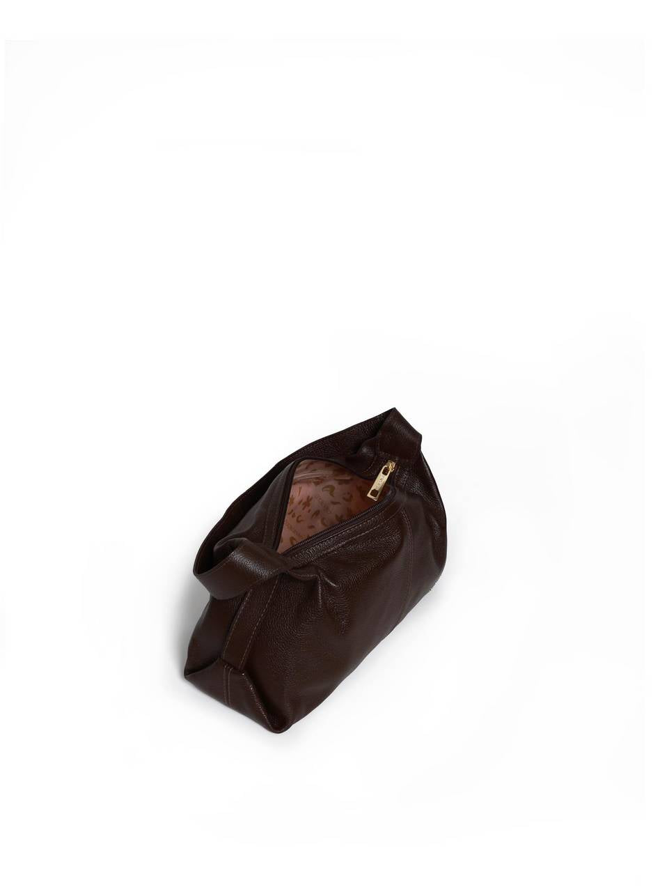 Bolsa Hobo Alça de Ombro Costura Central - Cacau BSI-5969 - CA