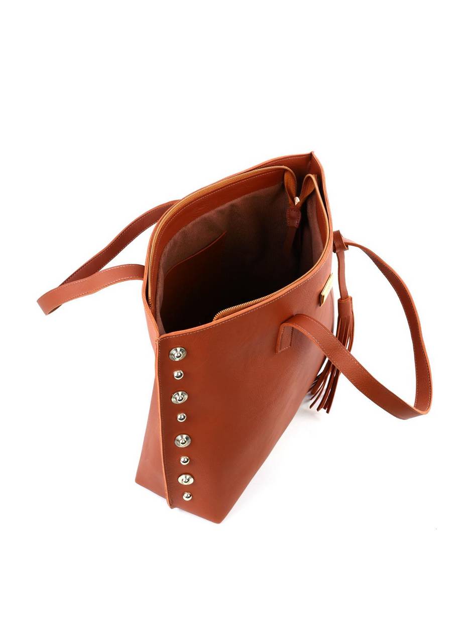 Bolsa Shopper com Barbicacho e Esferas - Castor BSI-6369 - CS