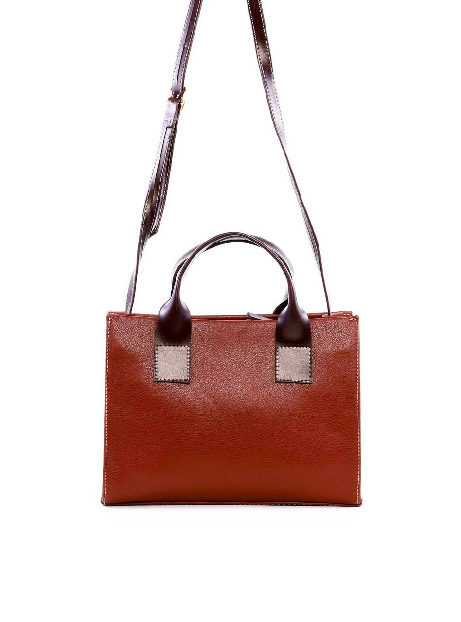 Bolsa Tote Quadrada Detalhe de Costuras - Cacau BSI-6260 - CA