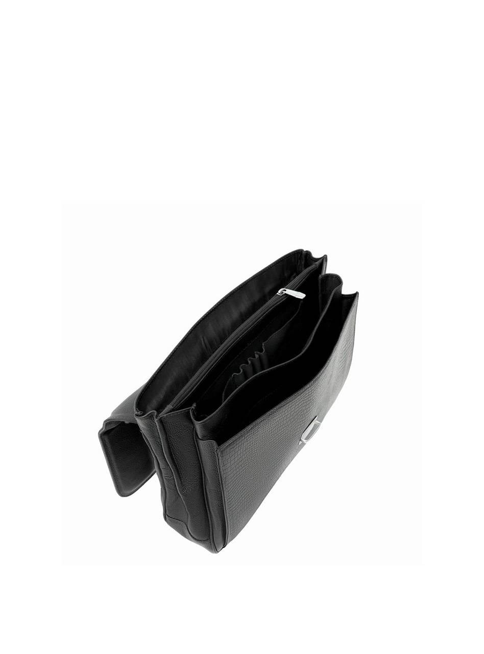 Pasta Masculina Executiva Couro Preta PTI-141 - PR