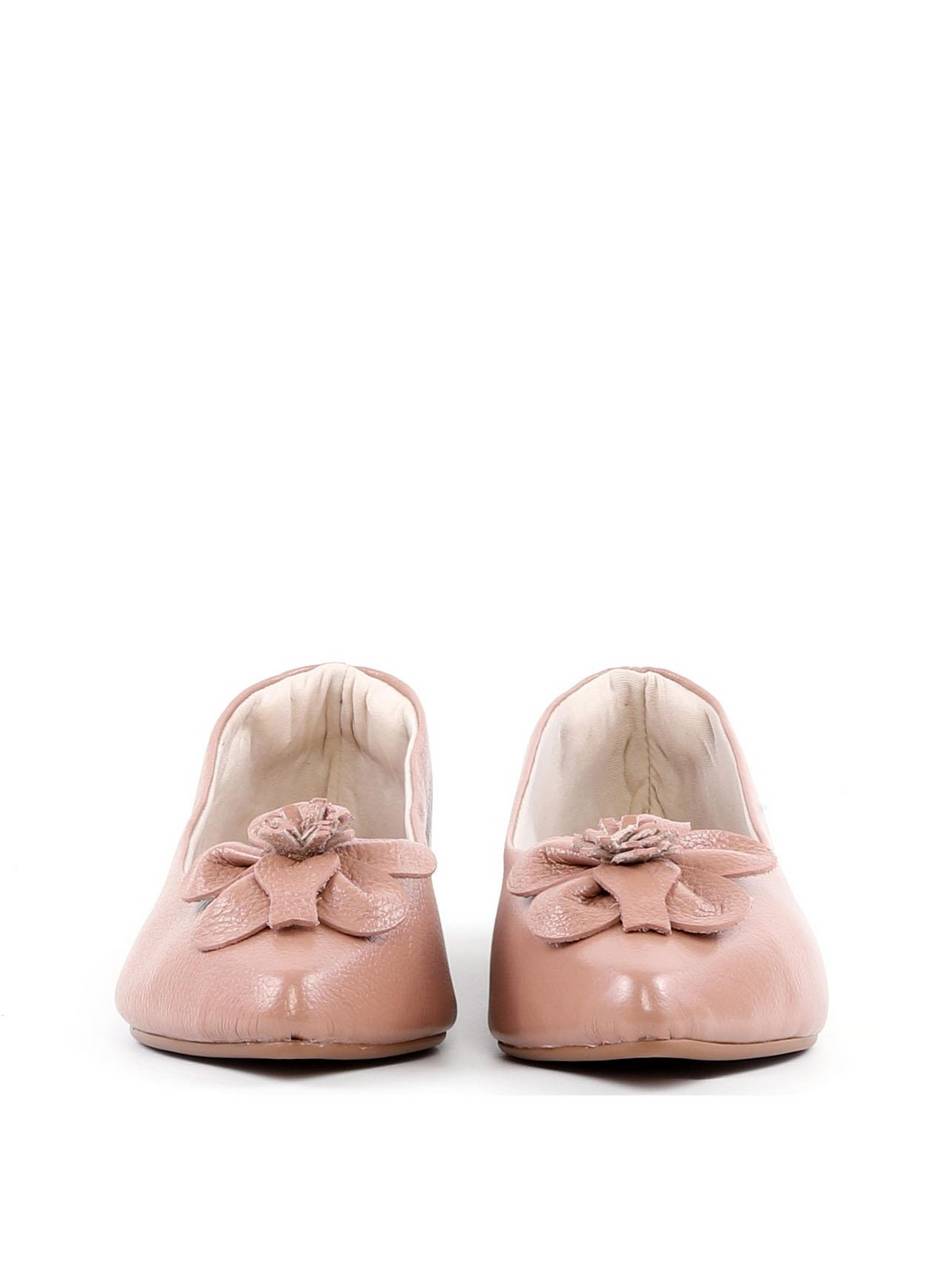 Sapatilha Bico Fino Enfeite Flor - Nude SDI-12054 - NU