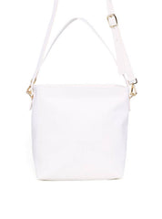 Bolsa Tote com Alça Dupla em Tressê - Branca BSI-6212 - BR