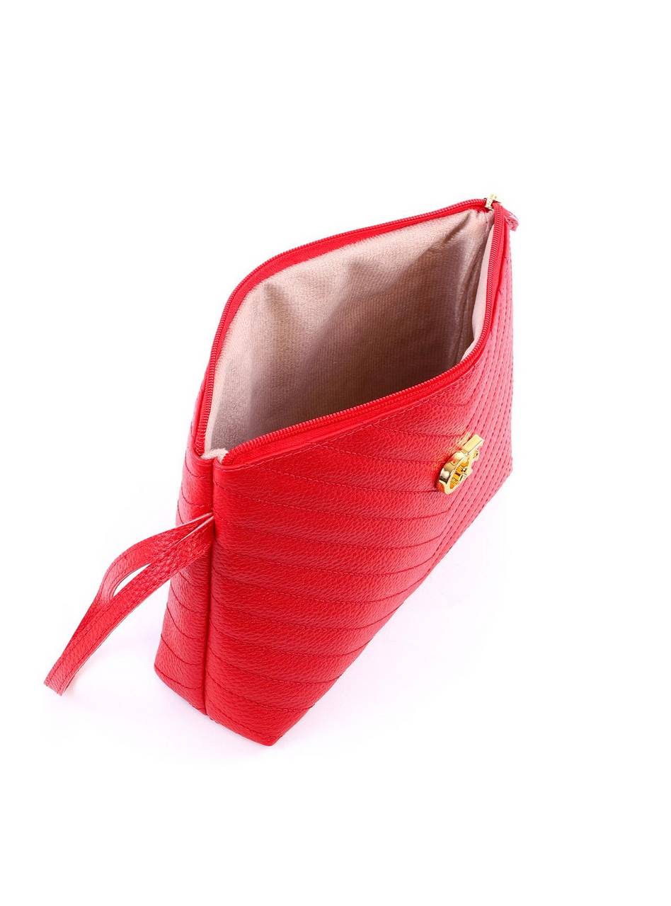 Bolsa Clutch com Detalhe de Costura - Vermelha BSI-6317 - VE