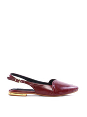 Sapatilha Slingback com Costura de Coração - Vinho SDI-12079 - VI