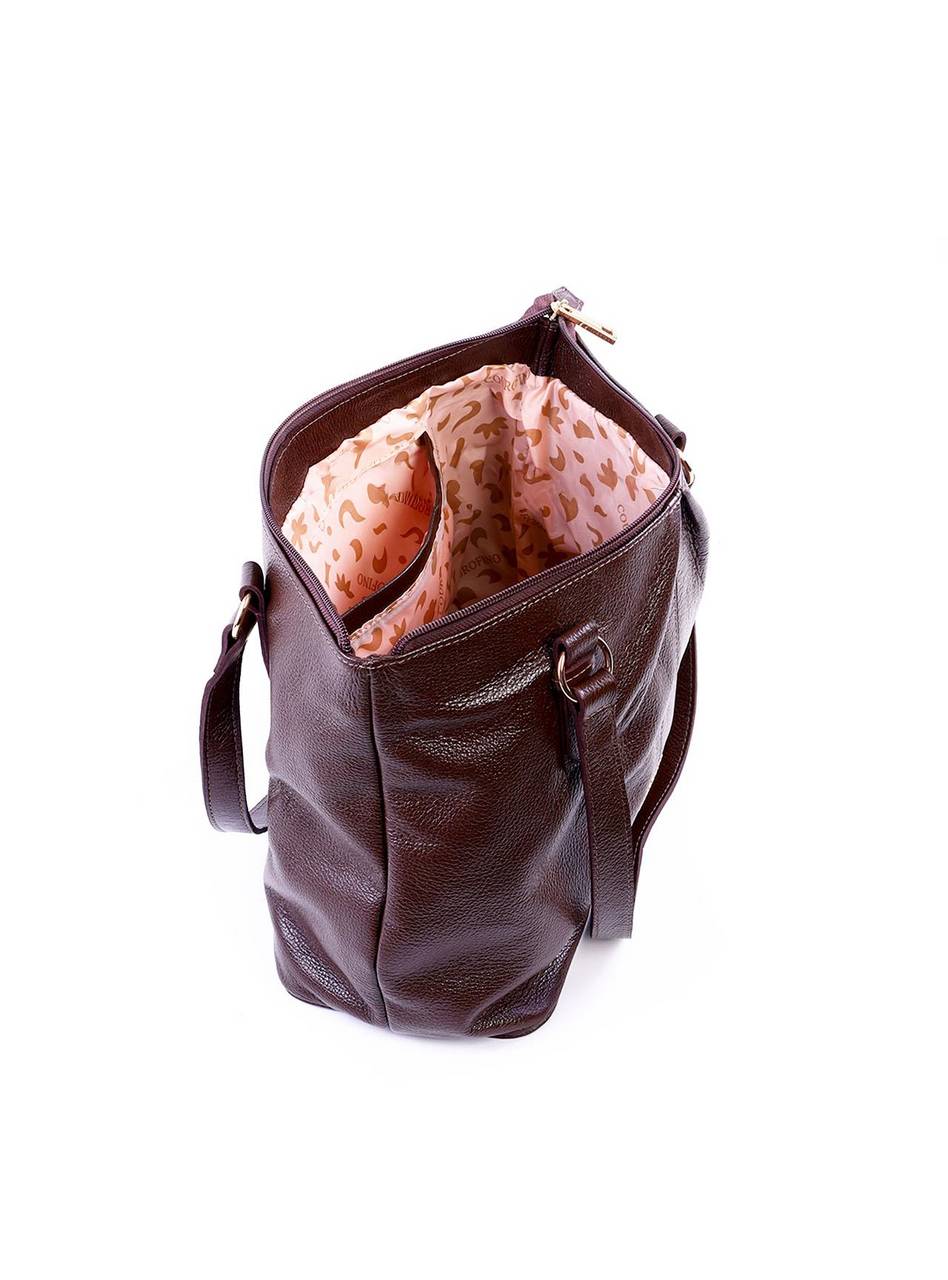 Bolsa Shopper em com Drapeado - Cacau BSI-6349 - CA