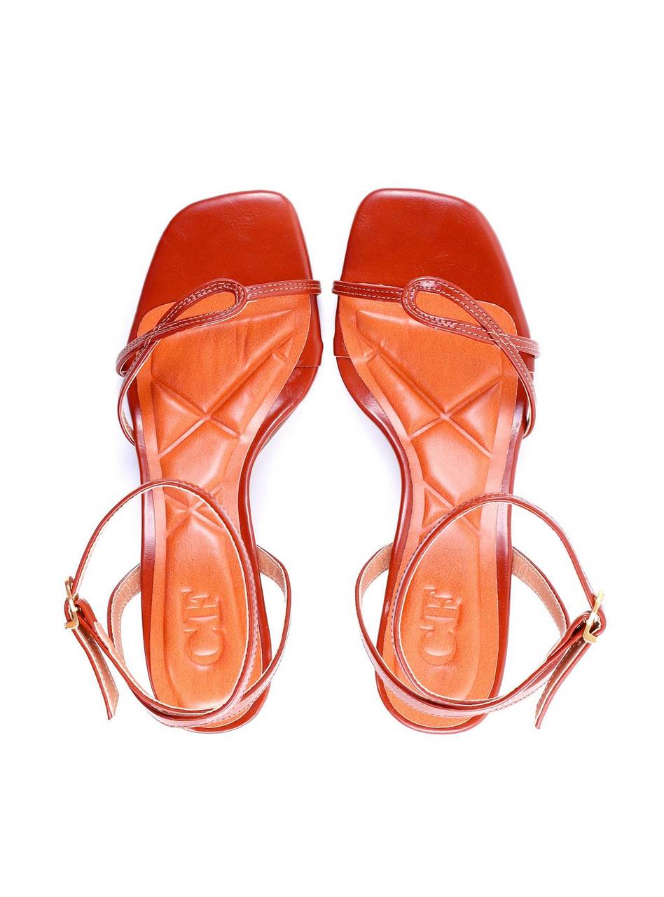 Sandália com Salto Fino e Recorte Geométrico - Castor SDI-11930 - CS