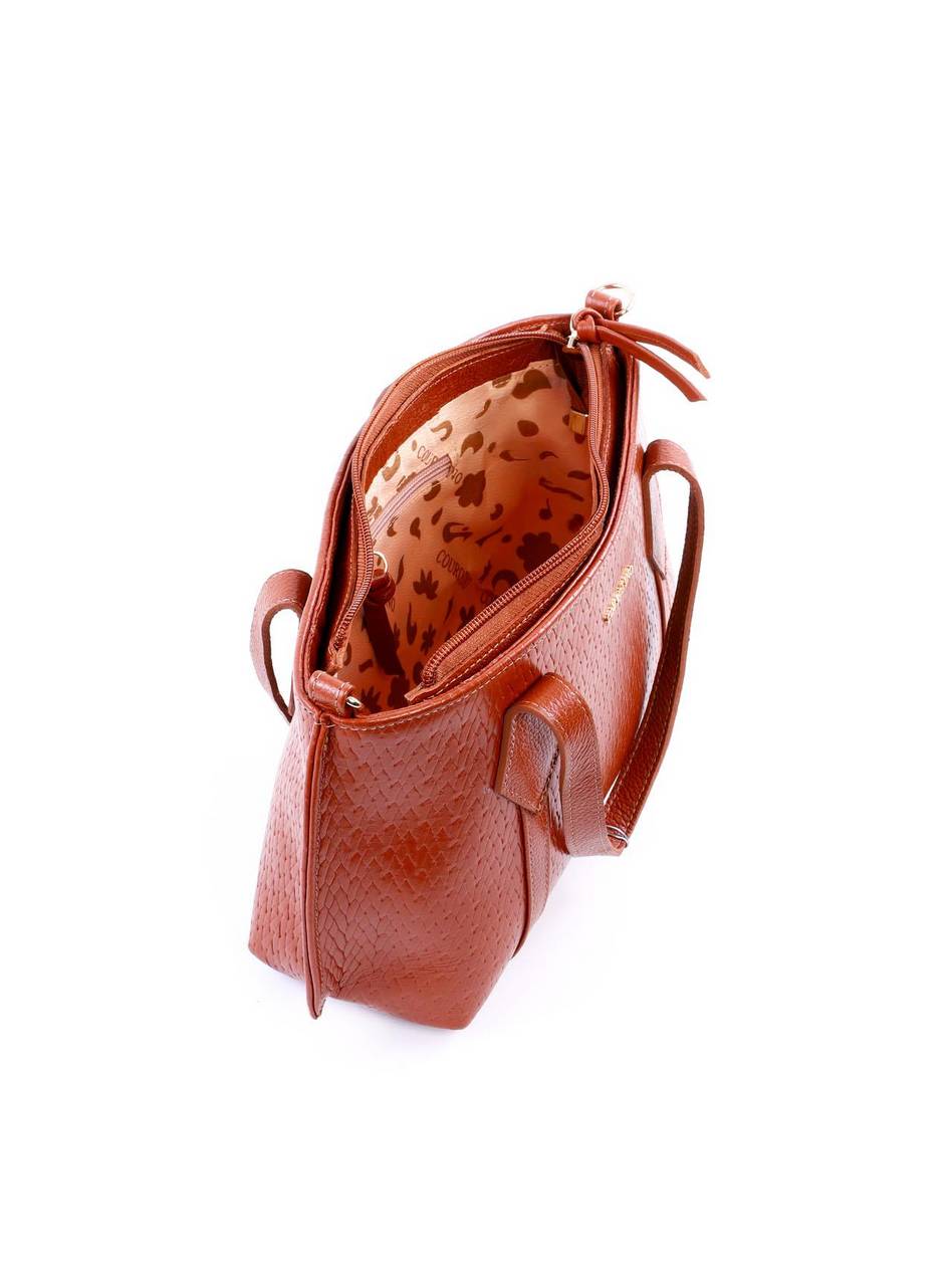 Bolsa Tote Alça Dupla Croco - Castor BSI-6329 - CS