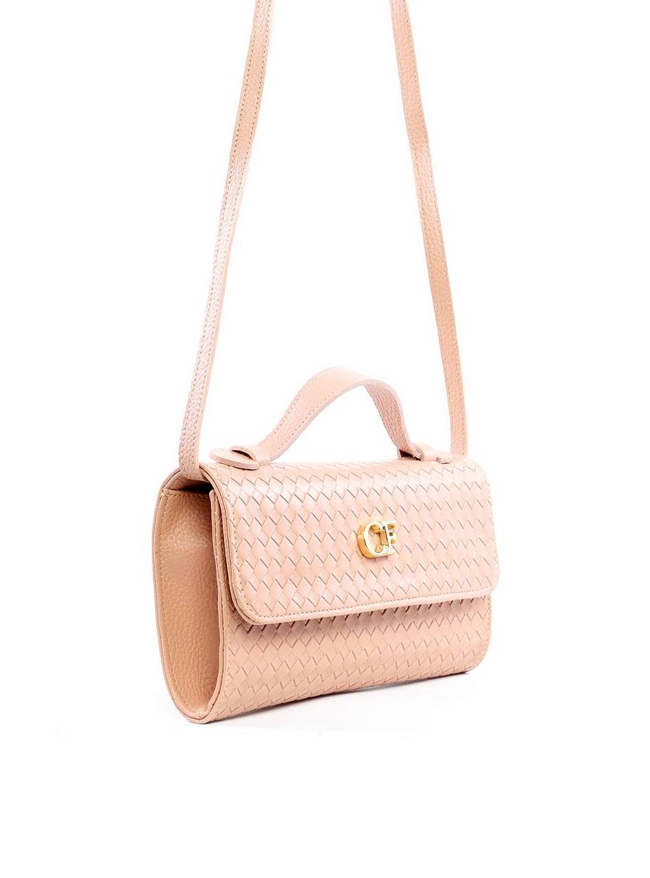 Bolsa Satchel Retangular Pequena - Nude BSI-6246 - NU