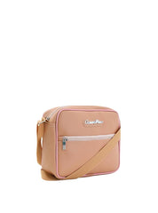 Bolsa Bag Transversal Alça Ziper Nude BSI-3939 - NU
