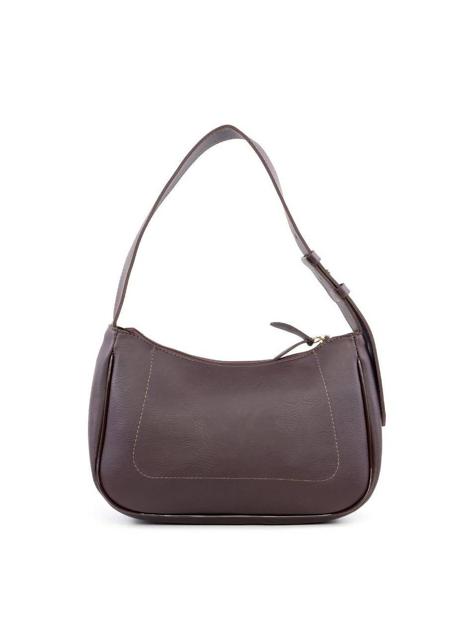 Bolsa Hobo de Mão com Costuras - Cacau BSI-6203 - CA