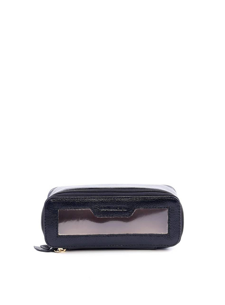 Necessaire Retangular com Transparência - Preta NSI-152 - PR