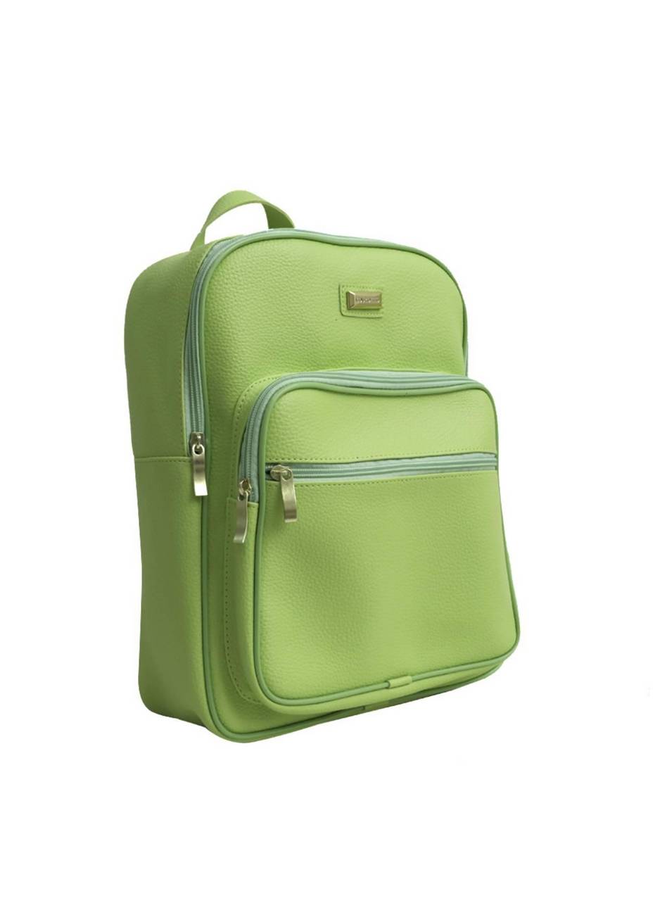 Mochila Feminina Casual Média Bolsos Externos Verde MEI-384 - VD