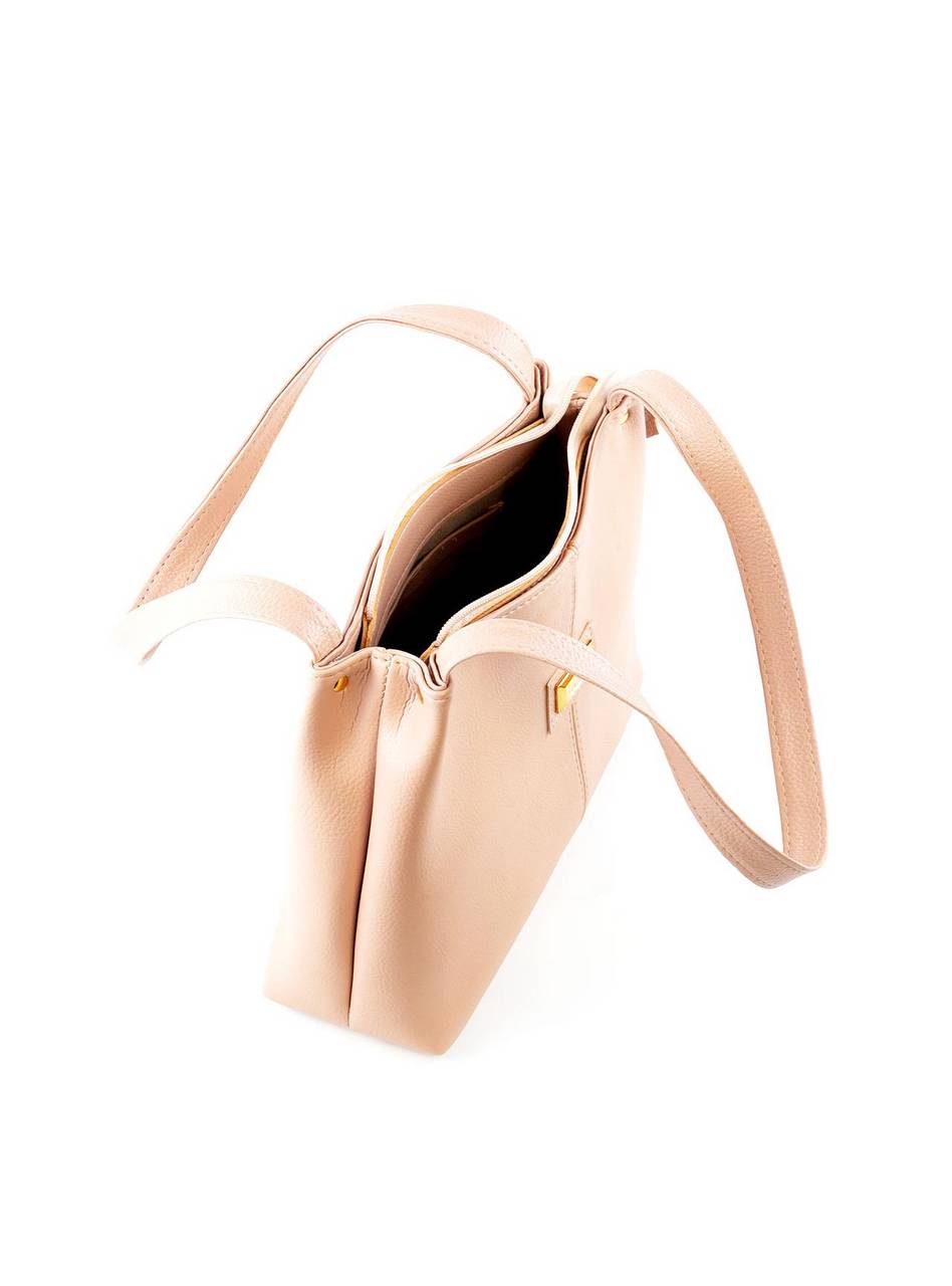 Bolsa Tote com Detalhe de Costura - Nude BSI-6425 - NU