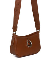 Bolsa Hobo Transversal com Bag Charm - Castor BSI-5977 - CS