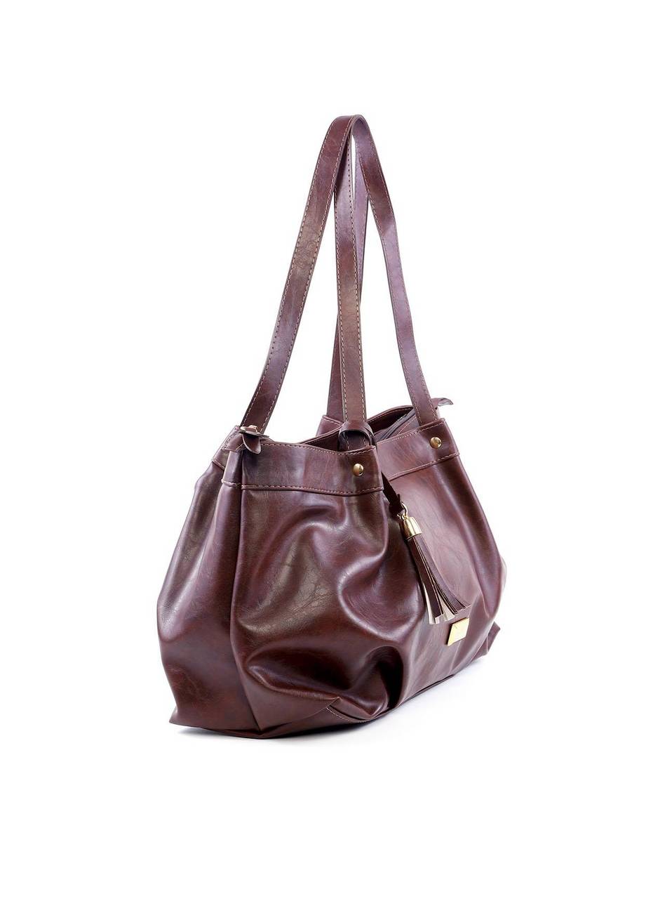Bolsa Shopper com Drapeado - Cacau BSI-6140 - CA