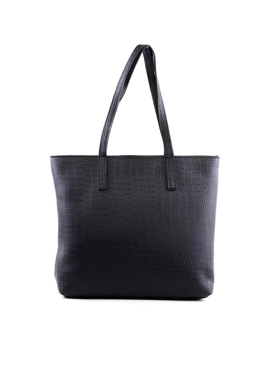 Bolsa Shopper com Recortes Assimétricos - Preta BSI-6422 - PR