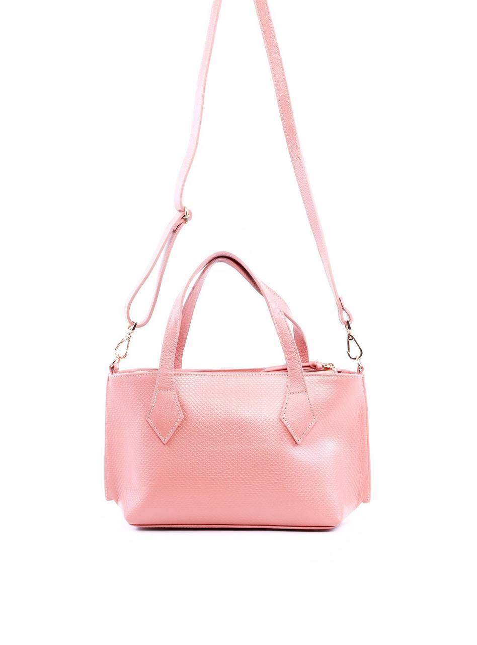Bolsa Tote Alça Dupla Croco - Nude BSI-6329 - NU