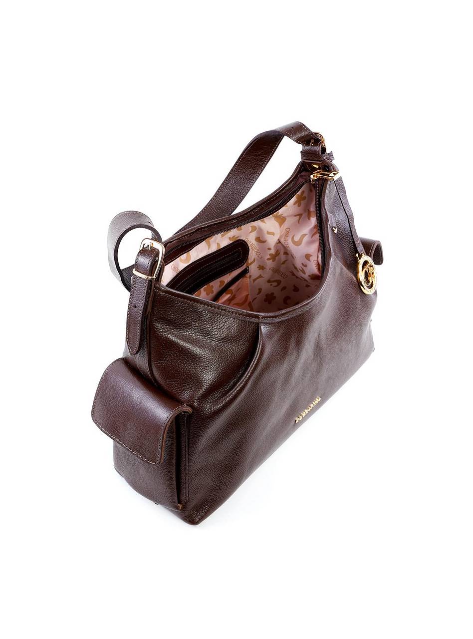 Bolsa Hobo com Bolsos Laterais - Cacau BSI-6234 - CA
