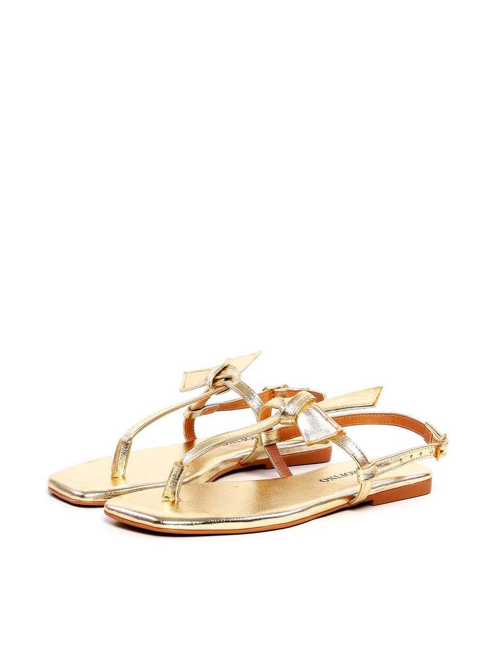 Rasteira com Laço Lateral - Ouro SDI-11946 - AU