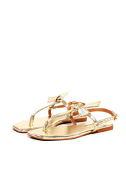 Rasteira com Laço Lateral - Ouro SDI-11946 - AU