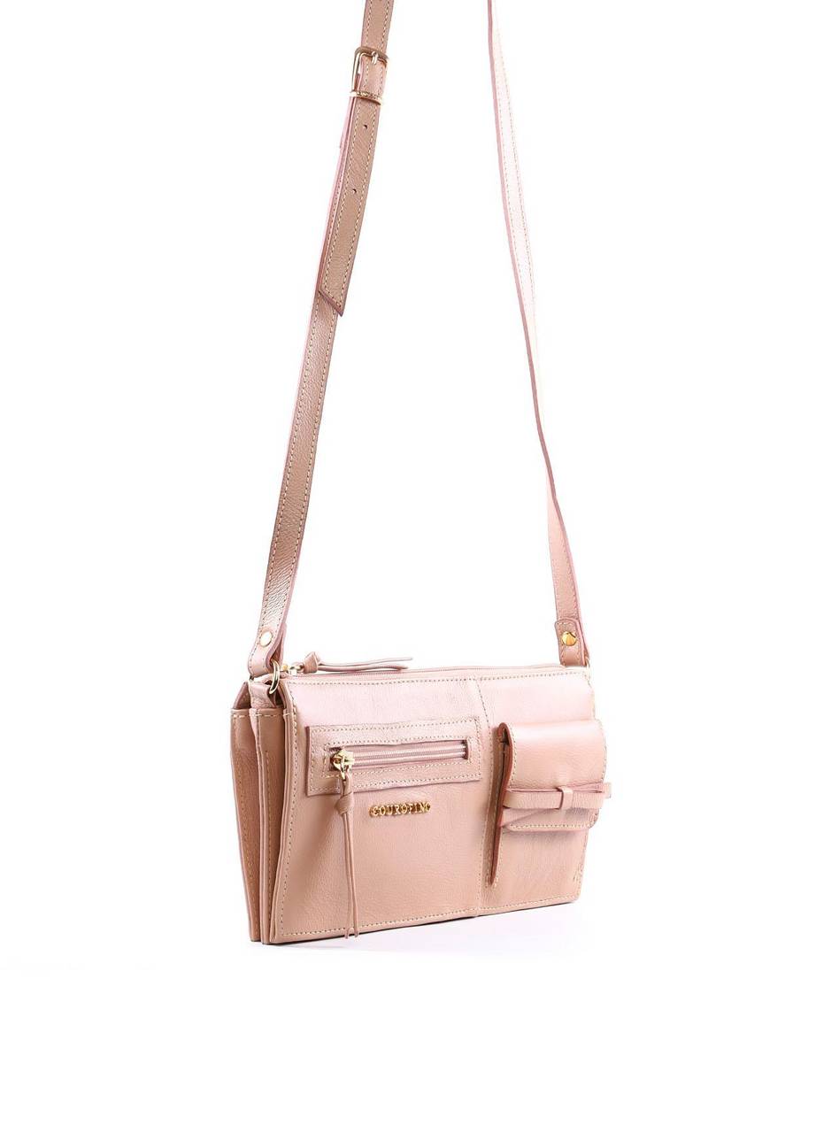 Bolsa Transversal Retangular Laço - Nude BSI-6383 - NU