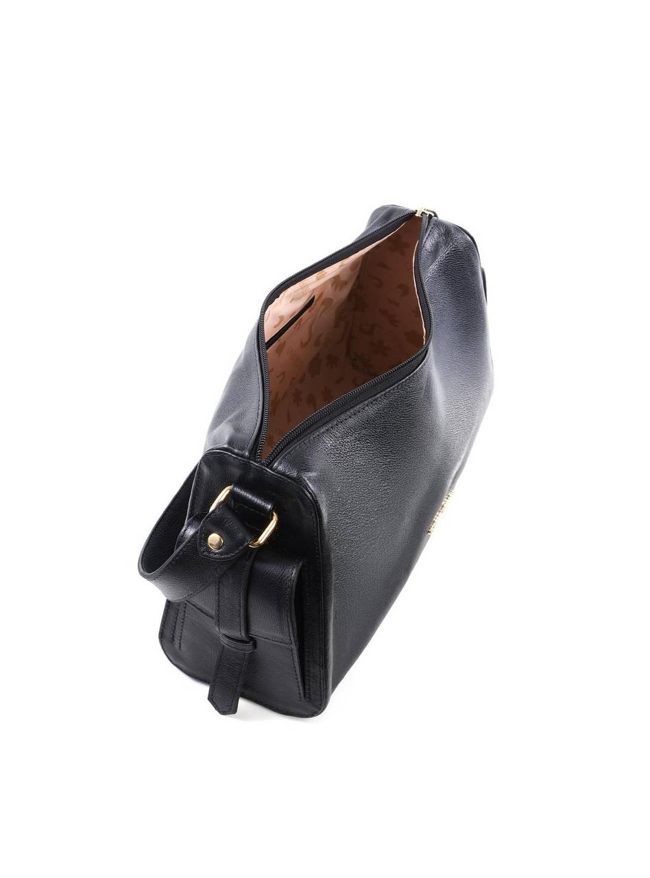 Bolsa Hobo com Bolsos Laterais - Preta BSI-6452 - PR