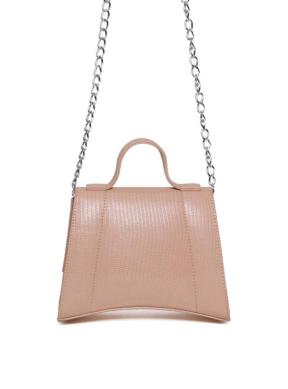 Bolsa Hobo Tampa Fecho Pequeno Nude BSI-5485 - NU