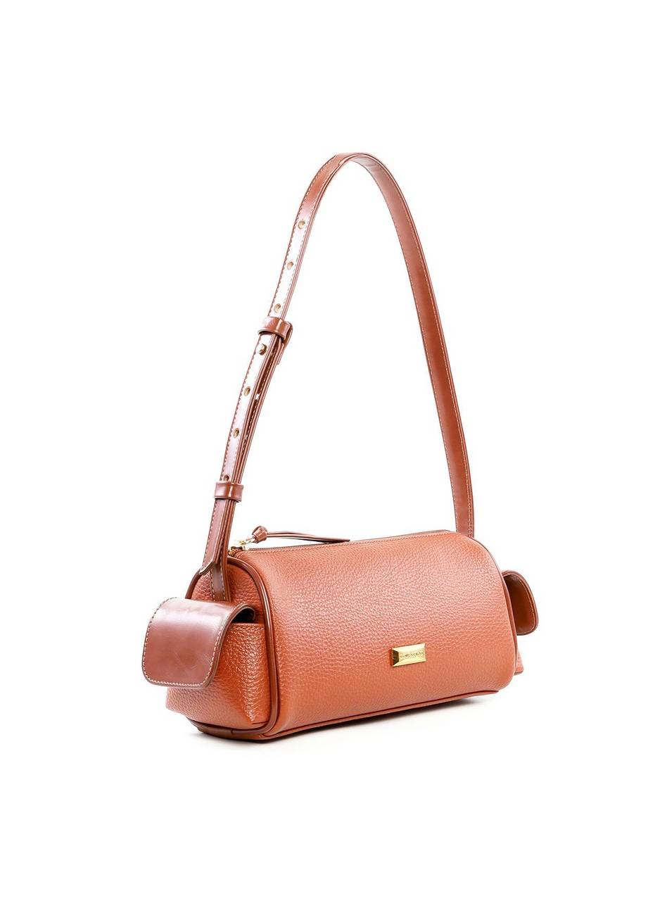 Bolsa Baguete Pequena com Bolsos Laterais - Cacau BSI-6447 - CA
