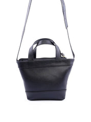 Bolsa Tote com Alça Dupla Geométrica - Preta BSI-6061 - PR