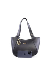 Bolsa Shopper Média com Charm - Preta BSI-6461 - PR