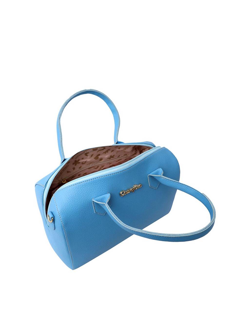 Bolsa Baú Média Tiracolo Alça Removível Azul BSI-5328 - AZ