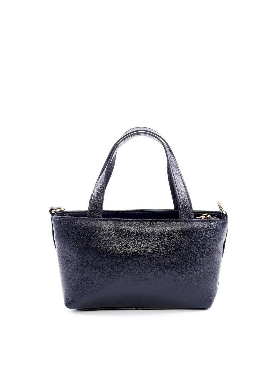 Bolsa Tote com Alça Dupla e Enfeite de Flor - Preta BSI-6111 - PR