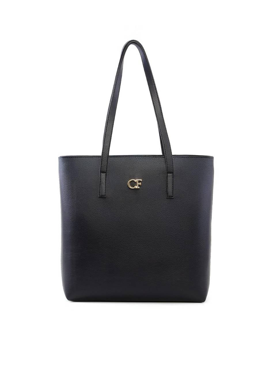 Bolsa Shopper com Placa Central Superior - Preta BSI-6150 - PR